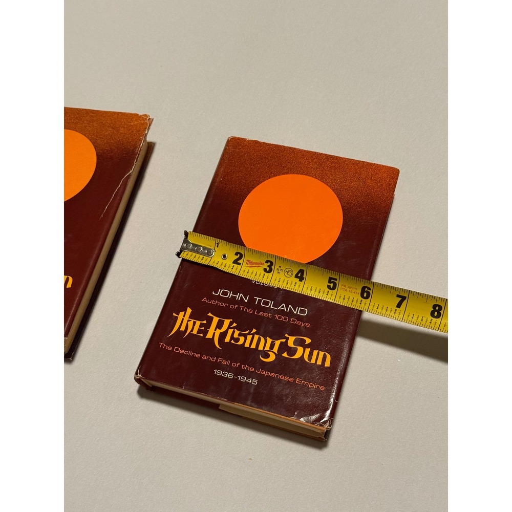 The Rising Sun John Toland 2 Vol Set Hardcover WWII Japanese Empire History 1970 - Picture 11 of 12
